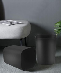 2 Gallon Trash Can,Small Trash Can for Bathroom,Square Trash Bin Wastebasket …