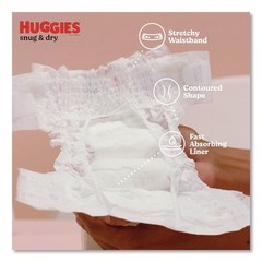 Kimberly-Clark 51516 Sung and Dry 35 lbs. and Up Diapers – Size 6 (104/CT) New