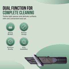 Selgo Replacement Combination Dusting Brush & Crevice Tool for Various Black