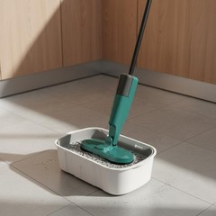 Rotating Mop Easy to Use Wireless Electric Mop Charging Port Battery-Powered