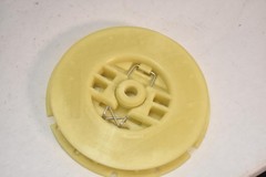 NSS 5990731 Spring Clip Pad Holder Set PP Yellow Plastic Discs Lot Of 3