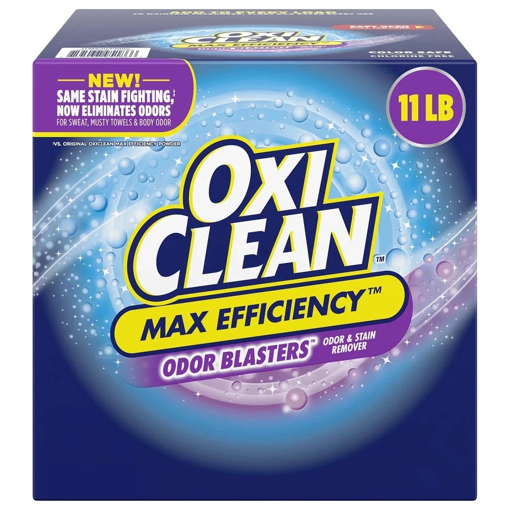 OxiClean Max Efficiency Odor Blasters Laundry Stain Remover Powder, 11 Pounds