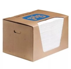 Pig Mat440 Sorbents, 22 Gal, 15 In X 20 In, Oil, White, Polypropylene