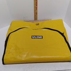 Uline S-21665 Yellow Zipper Vinyl Replacement Bag For Janitor Cart 24 Gallon