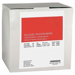 GRAINGER 30N522 Dry Wipe,6″ x 6″,White 30N522