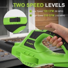 Leaf Blower Cordless, 20V Handheld Electric Leaf Blower with 2.0Ah Battery an…