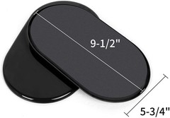 Reusable Large Furniture Sliders for Carpet, Movers Sliders, Black
