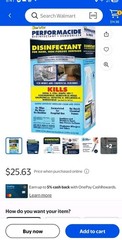 Performacide Surface Disinfectant Deodorizer 32 oz Kills Flu Virus Spring Clean