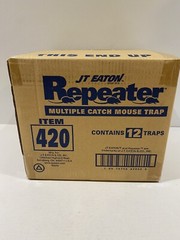 NEW Lot Of 12 JT Eaton 420 Multiple Catch Steel Repeater Mouse Traps FREE SHIP!