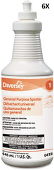 Diversey General Purpose Spotter Floral Scent Liquid 1 Qt. LOT OF 6 NEW