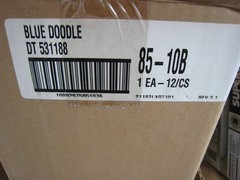 3 yes 3 Superior Bilt BLUE Doodle Medium-duty Scrub Pad, 9-1/2″ x 4-1/2″ x 1″