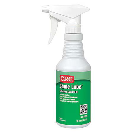 Crc 03220 Chute Lube, Silicone, H2 No Food Contact, 15 Oz Spray Bottle, Yellow