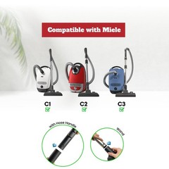 For Miele 2Pack Round Horsehair Dust Brush Vacuum Attachments Accessories 1-3/8′