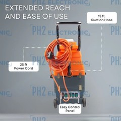 Heated Carpet Cleaning Machine-Dual-Tank Carpet Extractor WITH/60” long wand