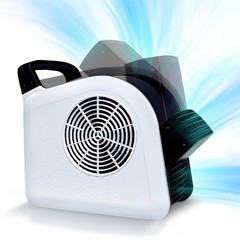 Air Mover Blower Fan – Utility Fan 3 Speeds, 2 AC Outlets, Reset and Circuit …