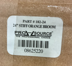 PRO SOURCE #182-24, Stiff Orange Push Broom Head, 24″ Wide