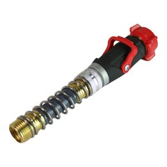 Chapin 6-9481: Deluxe 1-Way Shutoff Hose Connection with Kink-Free Red/Black