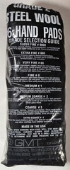 GMT 117005 Steel Wool Hand Pads Grade 2 (Medium Coarse) – 6 packs of 16 pads ea