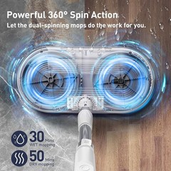 Floor Scrubber Cleaner Machine Commercial Hard Polisher Compact Electric Mop New