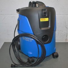 Nilfisk Aero 21 Shop Vacuum 107418440, 5-1/4 Gallon Tank, 120V AC, Wet Dry HEPA