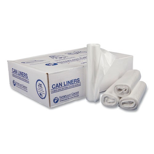 Inteplast Group Can Liners, 16 gal, 0.35 mil, 24×33″, 50 Bags/Roll, 20 Rolls/CT