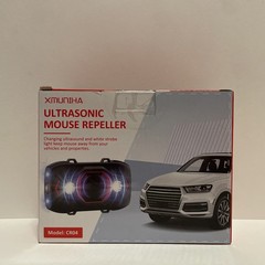XMUNIHA Car Rodent Repeller C804 Ultrasonic Mouse Strobe Lights Engine Guard 1PK