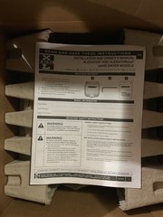 XLERATOR XL-BW (110V/120V) Hand Dryer by Excel Open Box Never Taken Out