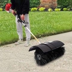 Gas Power Sweeping Broom 52CC Handheld Walk Behind Lawn Sweeper