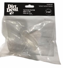 Dirt Devil Filter for BD30010, F105, Quick Flip Hand Vac Models #AD40105, 2 I…