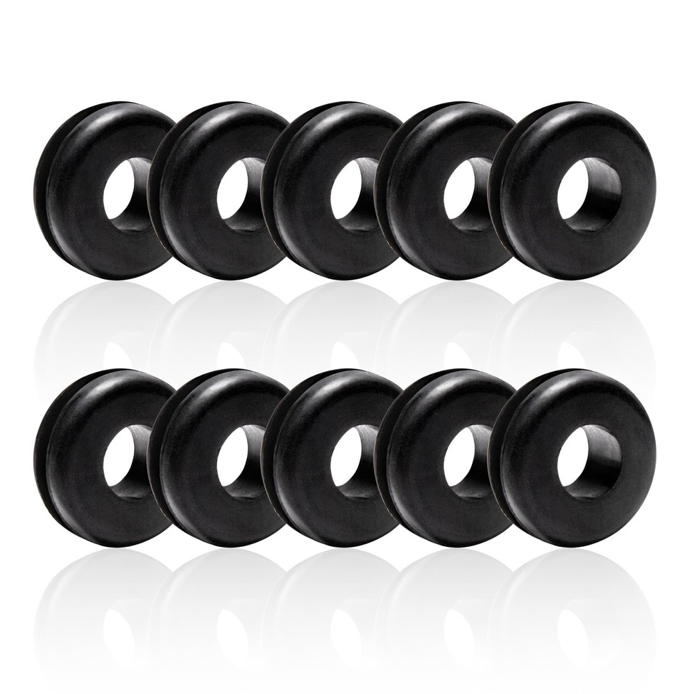 10 Pack Rubber Grommet of Pressure Washer Nozzle Tips 7/8 inches, Black