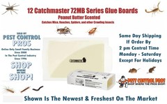 12 Catchmaster 72MB Mouse Mice Spider Insect Rodent Control Glue Board Traps