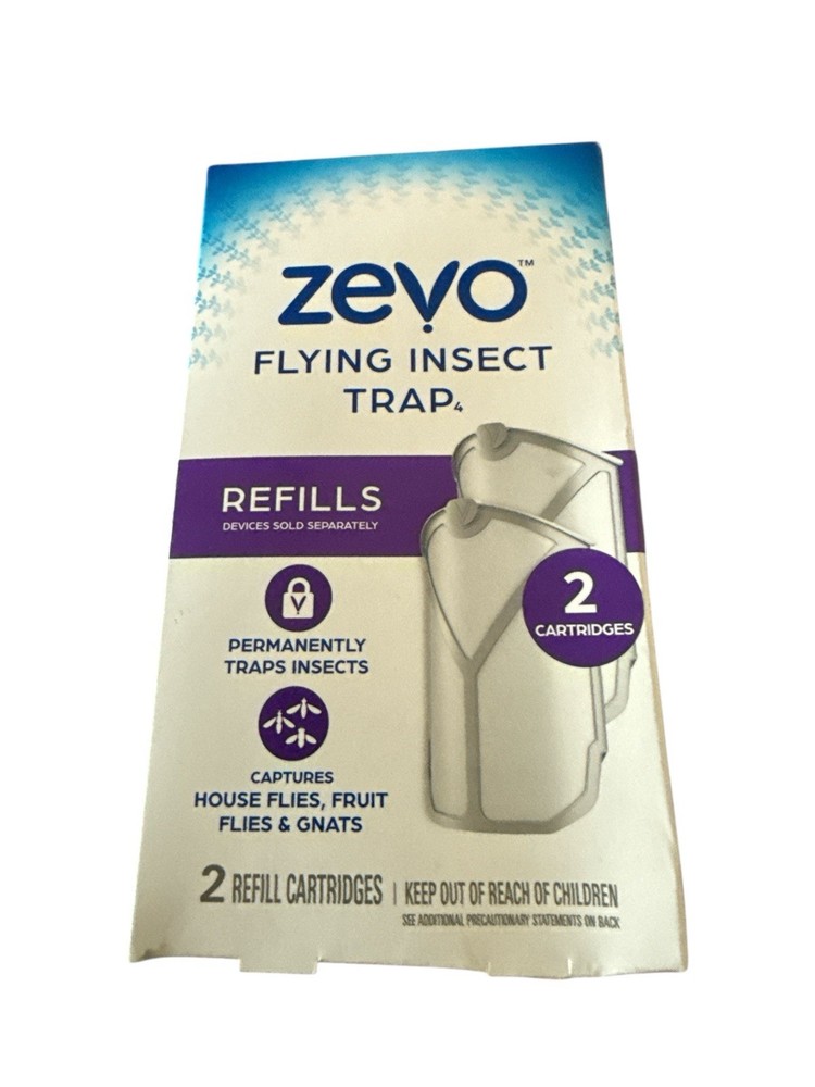 Zevo Flying Insect Trap Refill Kit Cartridge – 2 Refill Cartridges