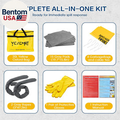 Universal Spill Kit – Portable Spill Clean up Kit for Chemical, Water & Oil Clea