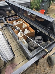 10 ft pressure washing trailer Honda Gx390, CAT pump, Gas Gen, Air Comp, 180 Gal