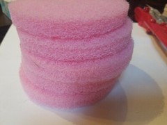 Floor Pads 7” Diameter Pink Max UHS W/NCH 5 Qty, Open Box, Free Shipping