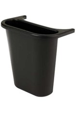 Rubbermaid Commercial FG295073BLA1.1875 Gal Rectangular Recycling Bin, Open