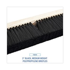 Boardwalk 20618 3″ Medium Weight Polypropylene Bristles 18″ Floor Brush Head New