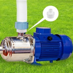 PEUTIER 2pcs PVC Garden Hose Adapters, Male 1.5″ M, as shown in the picture