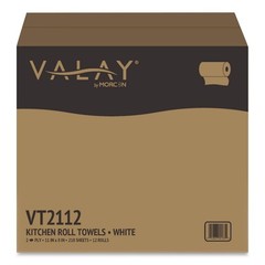 Morcon Paper VT2112 2-Ply Kitchen Roll Towel – White (12 Rolls/Carton) New