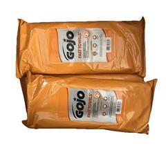 GOJO 628506 2-Ply FAST TOWELS Hand Cleaning Towels – Citrus, BL (6 PK/CT) New