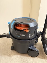 Nilfisk VP400 HEPA Bagged Canister Vacuum Corded Electric w/ Attachments