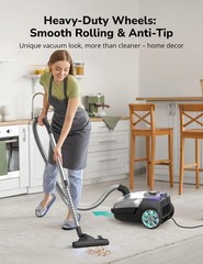 Aspiron Canister Vacuum1700W/45Kpa Bagged Vacuum Cleaner5L Large Capacityauto