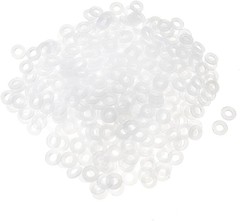 uxcell Nylon Flat Washer 8mm OD 4mm ID 1mm Thickness Sealing Gasket for Faucet