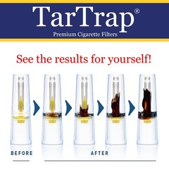 TarTrap 300-Pack Premium Cigarette Filters, Superior 300 Count (Pack of 1)
