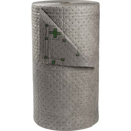 Brady Ht303 Sorbent Roll, 63 Gal, 30 In X 300 Ft, Universal, Gray, Polypropylene