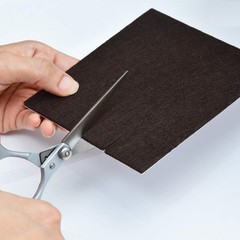 8 Pack – Brown Self Adhesive Square Furniture Felt 5 inches X 5 inches,
