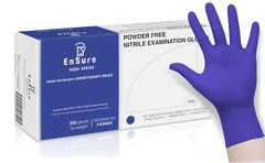 Blue Nitrile Gloves – 3 Mil Light-Duty Disposable Gloves, Powder &