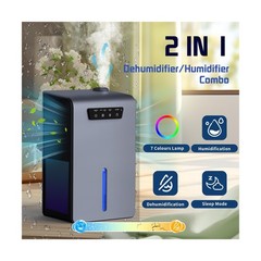 Dehumidifier,2 in 1 Humidifier Dehumidifier Combo,102 OZ Water Tank Dehumidif…