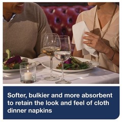 Tork 716002 1-Ply 15″ x 16″ LinStyle Dinner Napkin (1000/CT) New