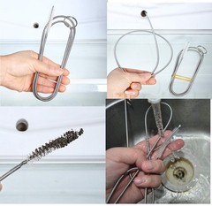 2 Pack 60 Inch Flexible Tube Cleaning Brush Stainless Steel Long Cleaner